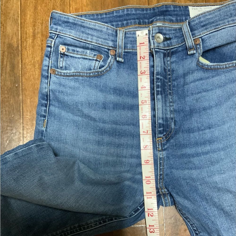 • Rag & Bone • Nina High Rise Ankle Flare Jeans Gravel - Picture 8 of 10